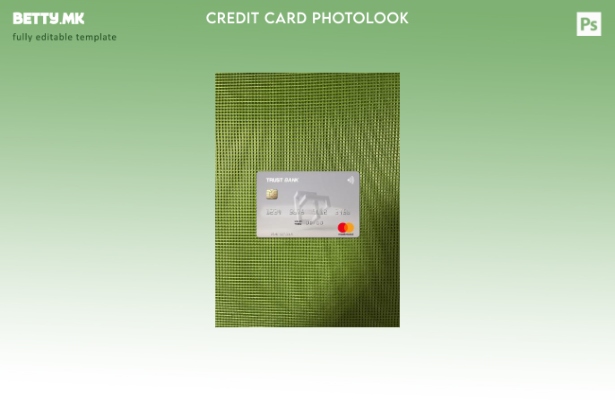 Модерен стил Algeria Trust Bank Algéria Mastercard photolook преден шаблон